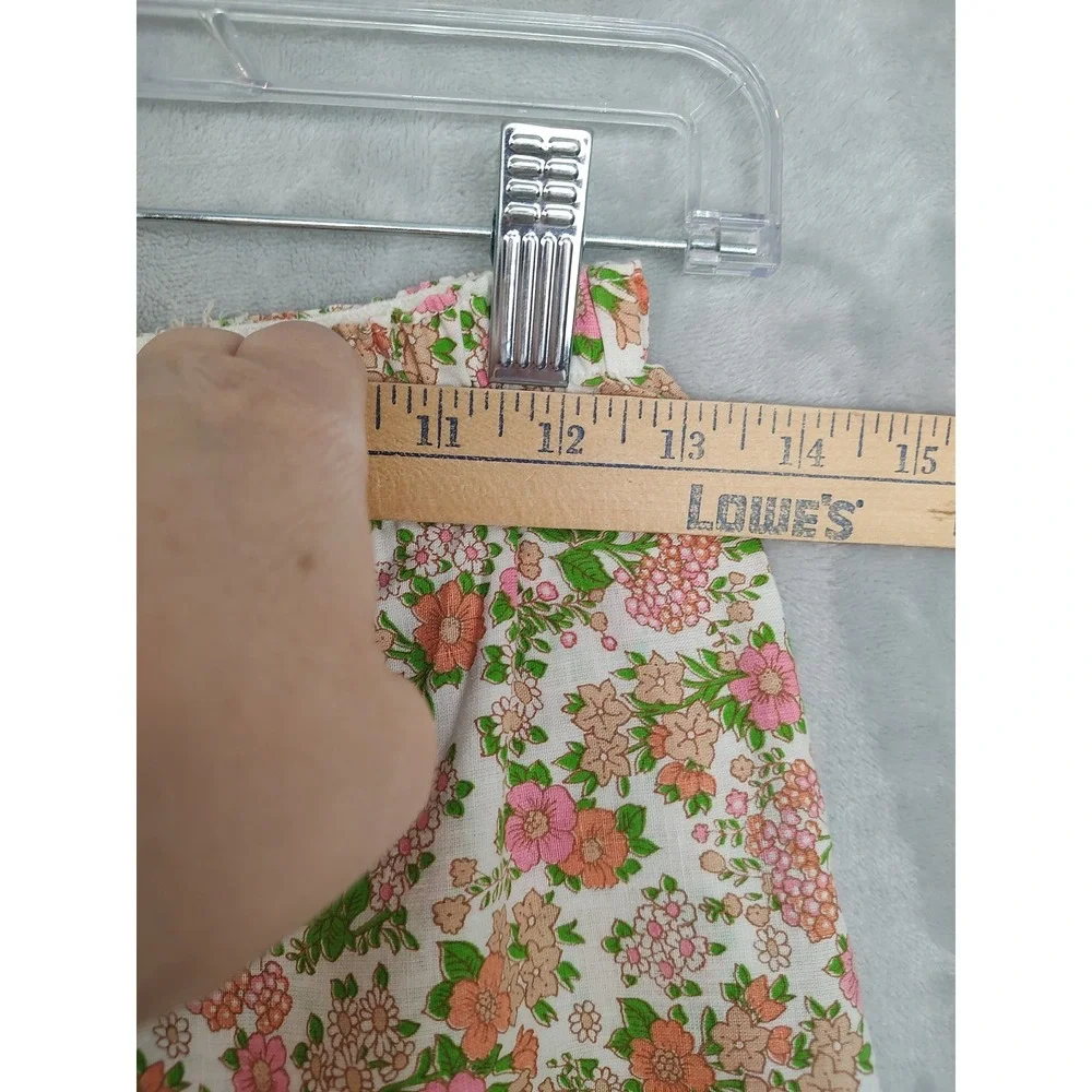 Vintage Floral Pajama Set Women's Size M Two‎ Piece Lounge Sleepwear